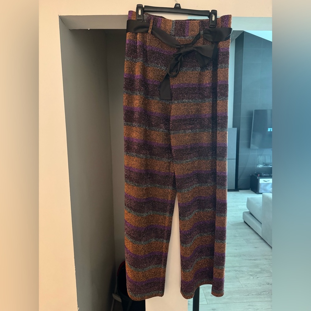 ModCloth Glittery bell bottom pants